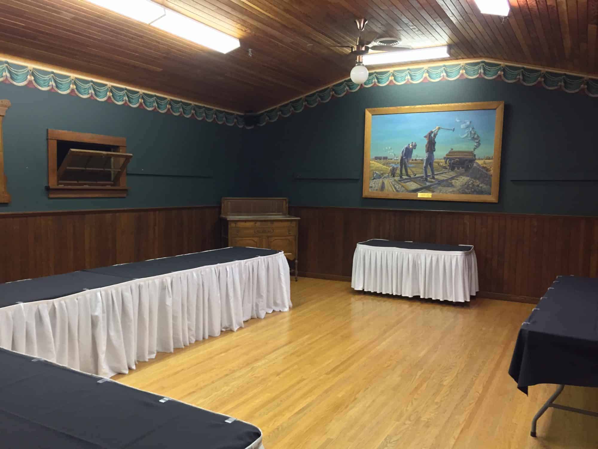 INterior of Palace Theatre rental room.