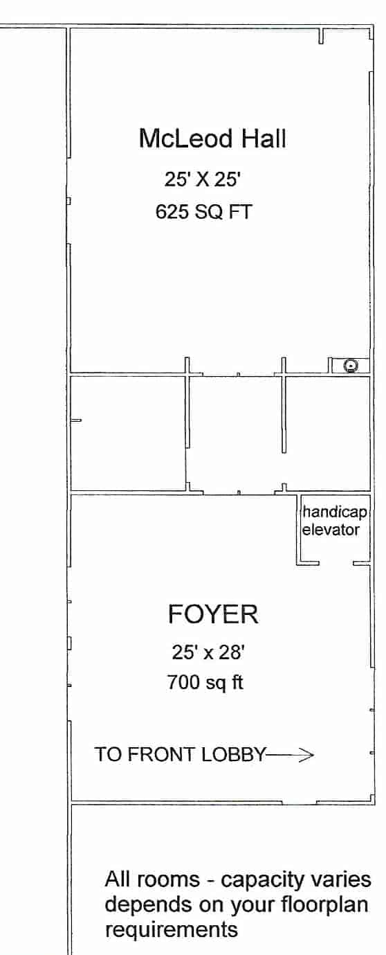 Floor plan of McLeod Hall