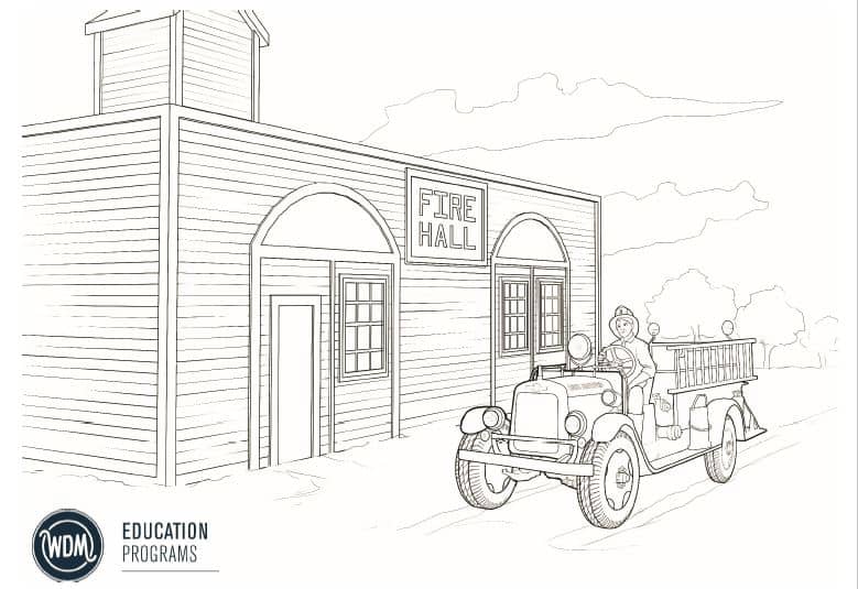 Firetruck Colouring Book