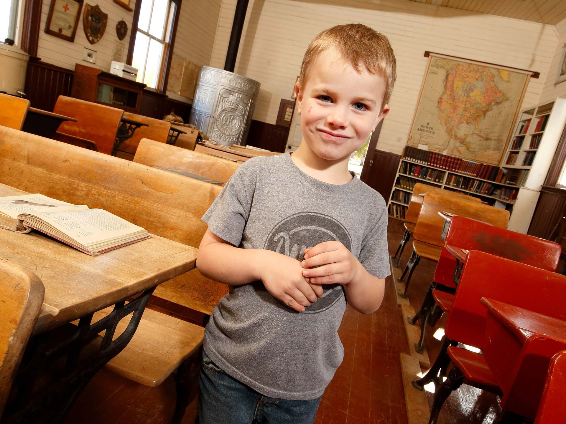 Kid in WDM Classroom