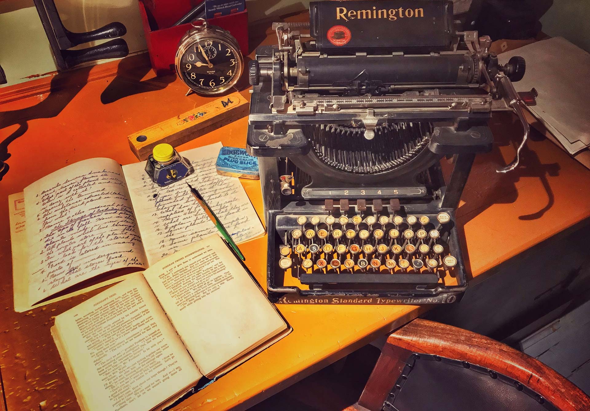 Remington Typewriter on a Traditional Desk - for WDM news
