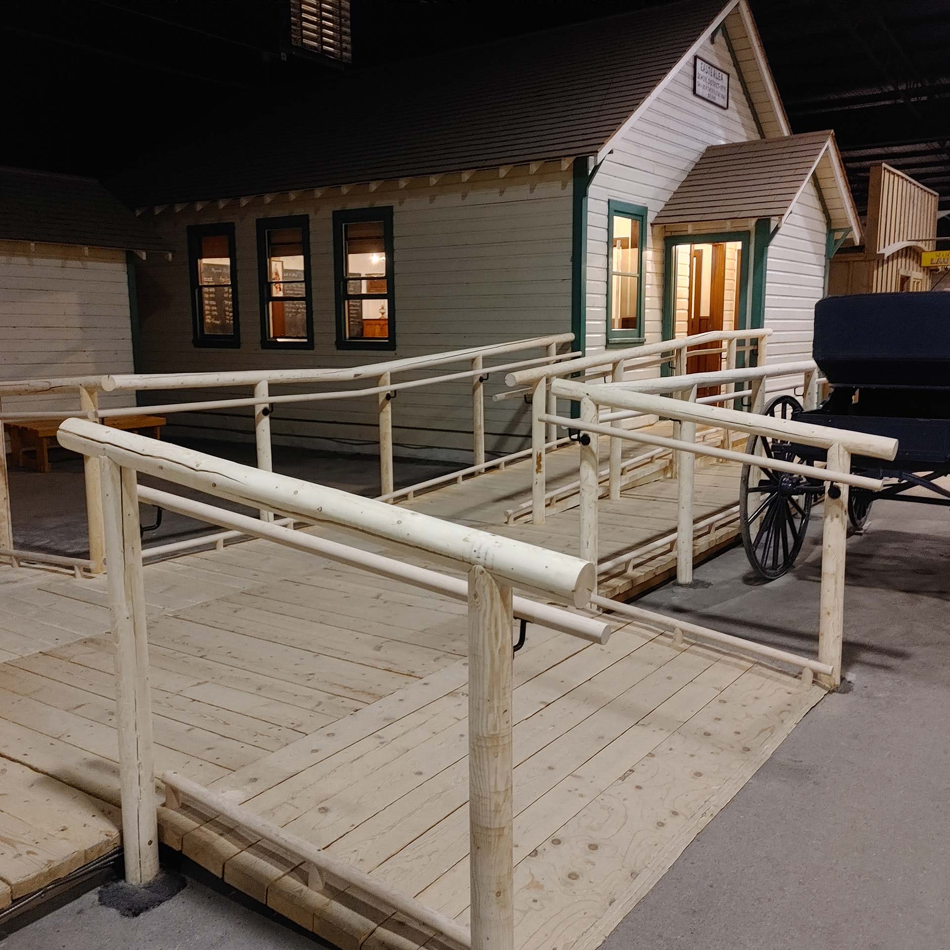 March 2023 Saskatoon Boom town Schoolhouse new Railing